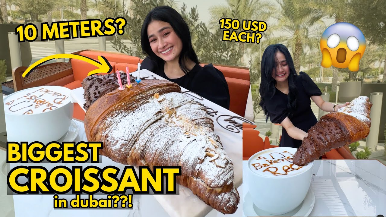 BIGGEST CROISSANT & COFFEE IN DUBAI | UAE DUBAI ABU DHABI VLOG OFW DUBAI VLOG RECHEL IN DUBAI