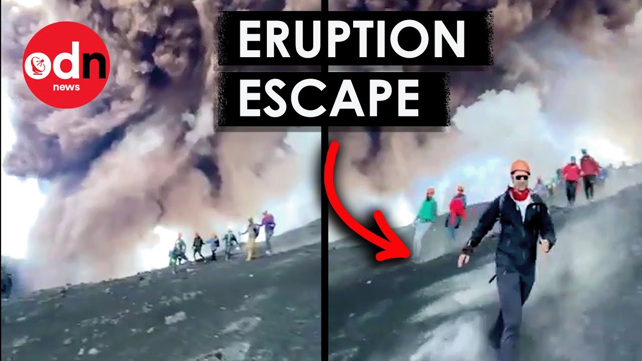 Tourists Film Terrifying Escape From Mount Etna Eruption