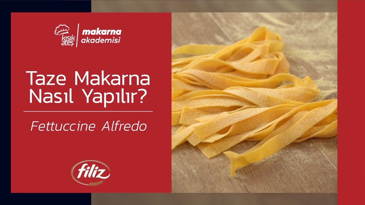Taze Makarna Nasıl Yapılır?  Fettuccine Alfredo Tarifi #kısıkateşakademi #makarna