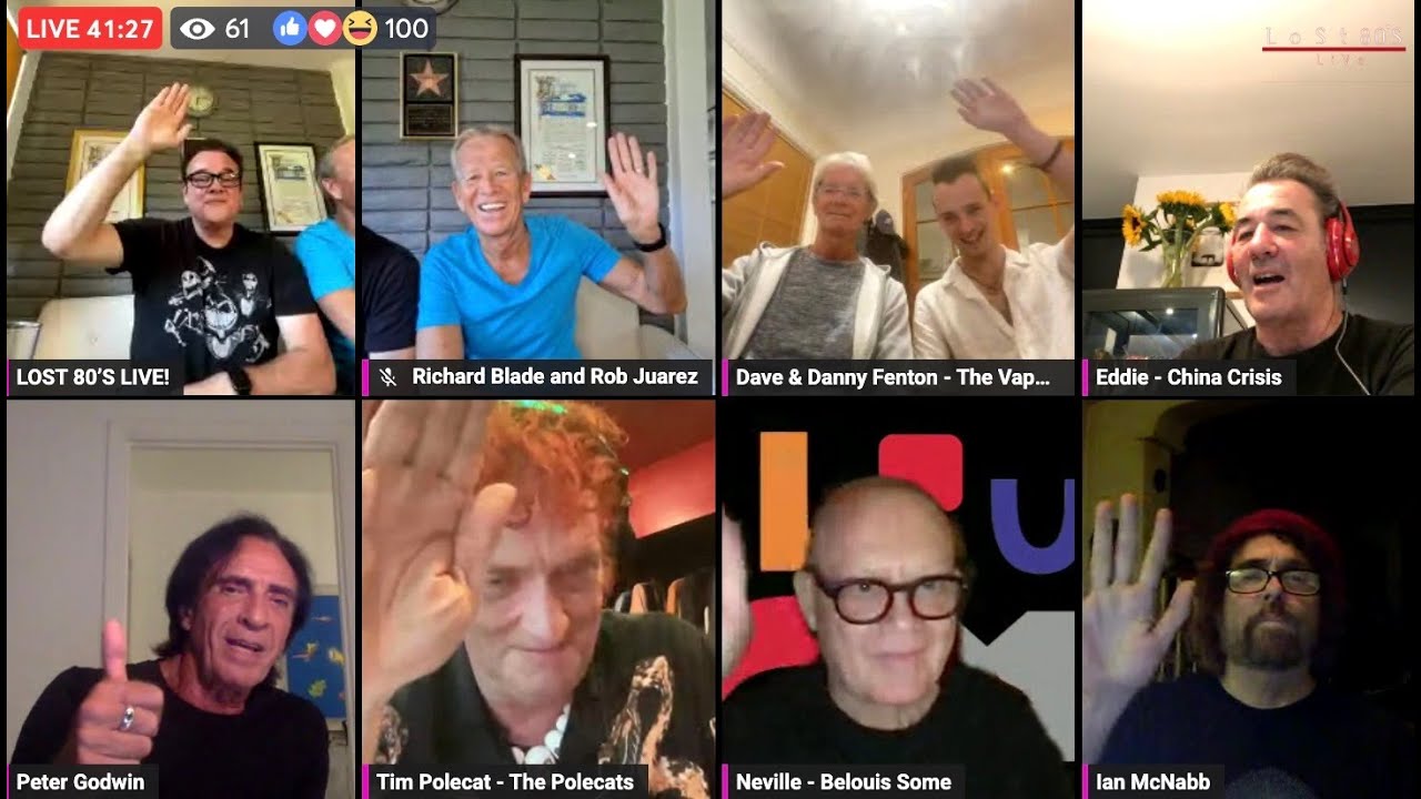 Lost 80's Live FB Live Stream  with many special guests