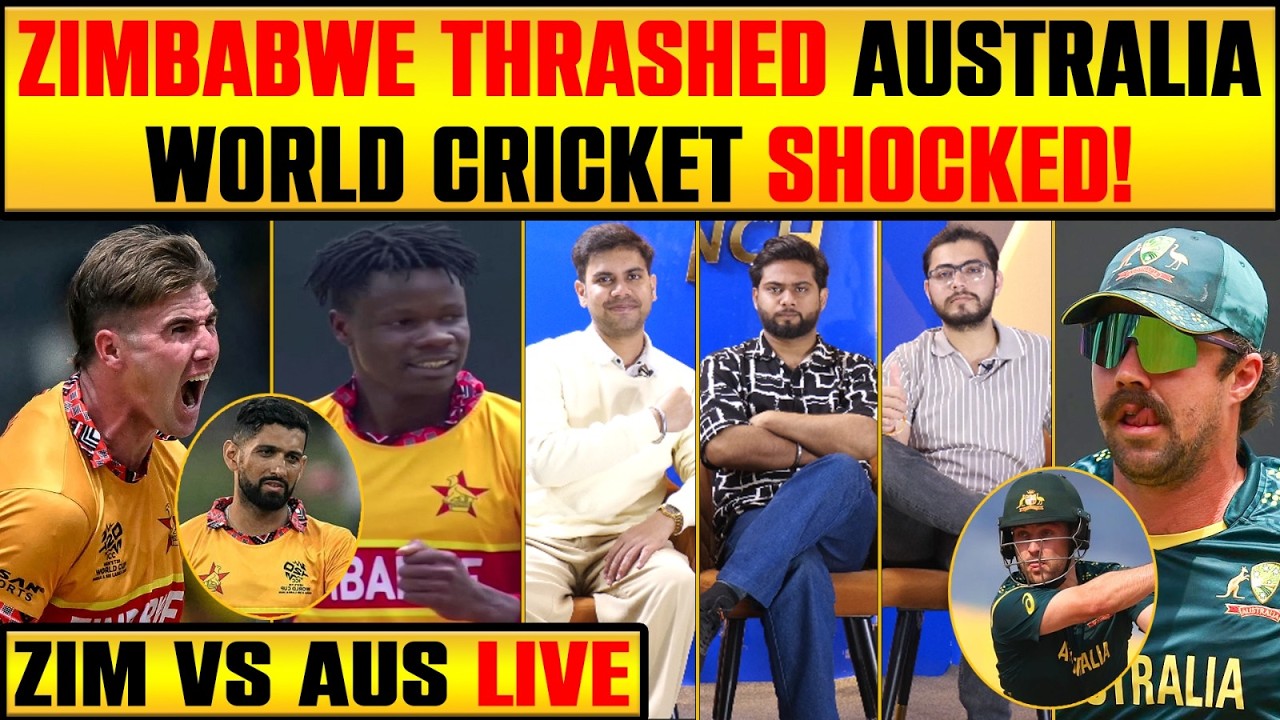 🔴ZIM VS AUS: ZIMBABWE NE KIYA FIGHT, KYA HO PAYEGA PEHLA UPSET?#t20worldcup2026
