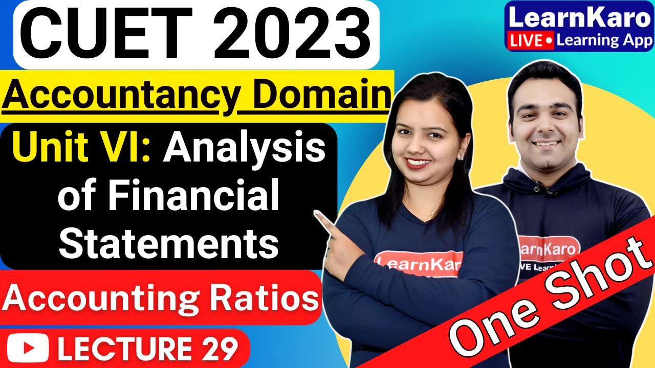 CUET 2023 | Domain Test | Accountancy | Accounting Ratios