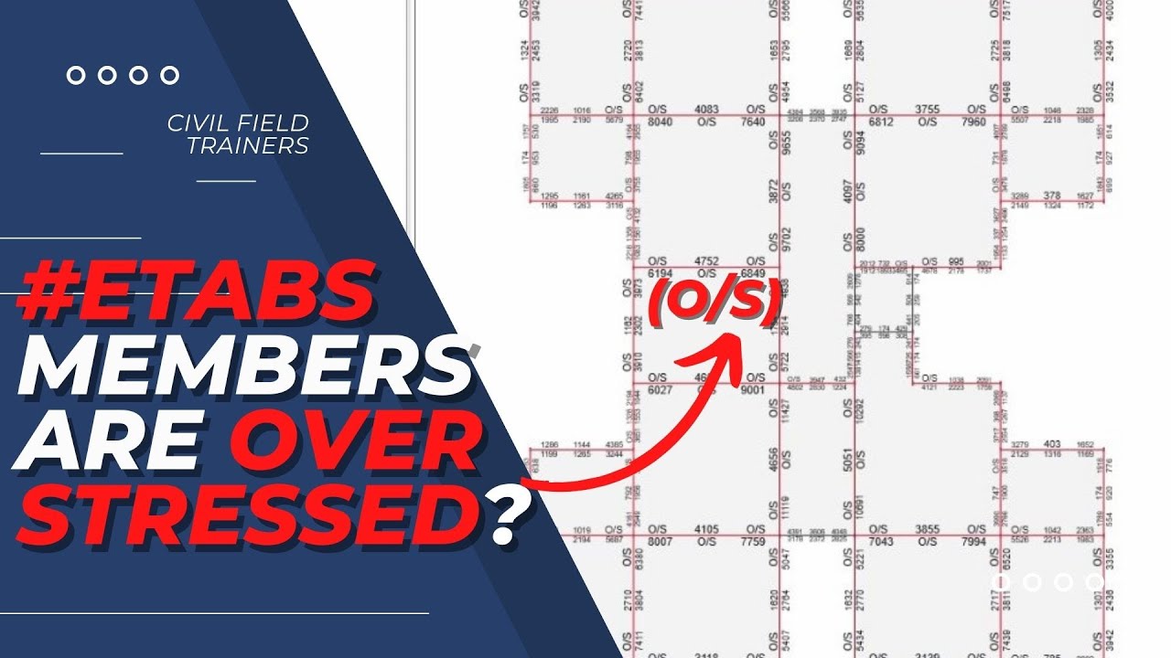 WHY ALL MEMBERS OVER STRESSED IN ETABS? | Civil Field Trainers