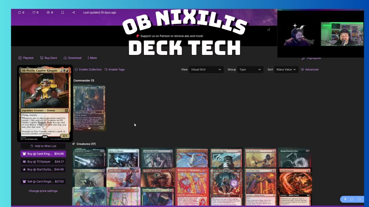 Ob Nixilis, Captive Kingpin CEDH Deck Tech