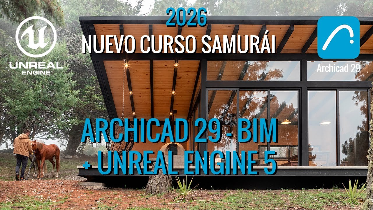NUEVO CURSO SAMURÁI ARCHICAD 29 BIM + UNREAL ENGINE 5 - Video1- Introducción y Cimientos