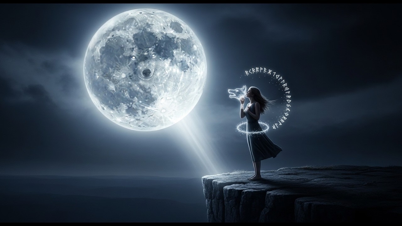 SIE FLÜSTERTE DEM ALTEN MOND IHRE EINSAMKEIT — DER URWOLF BAND SIE AN IHR SCHICKSAL