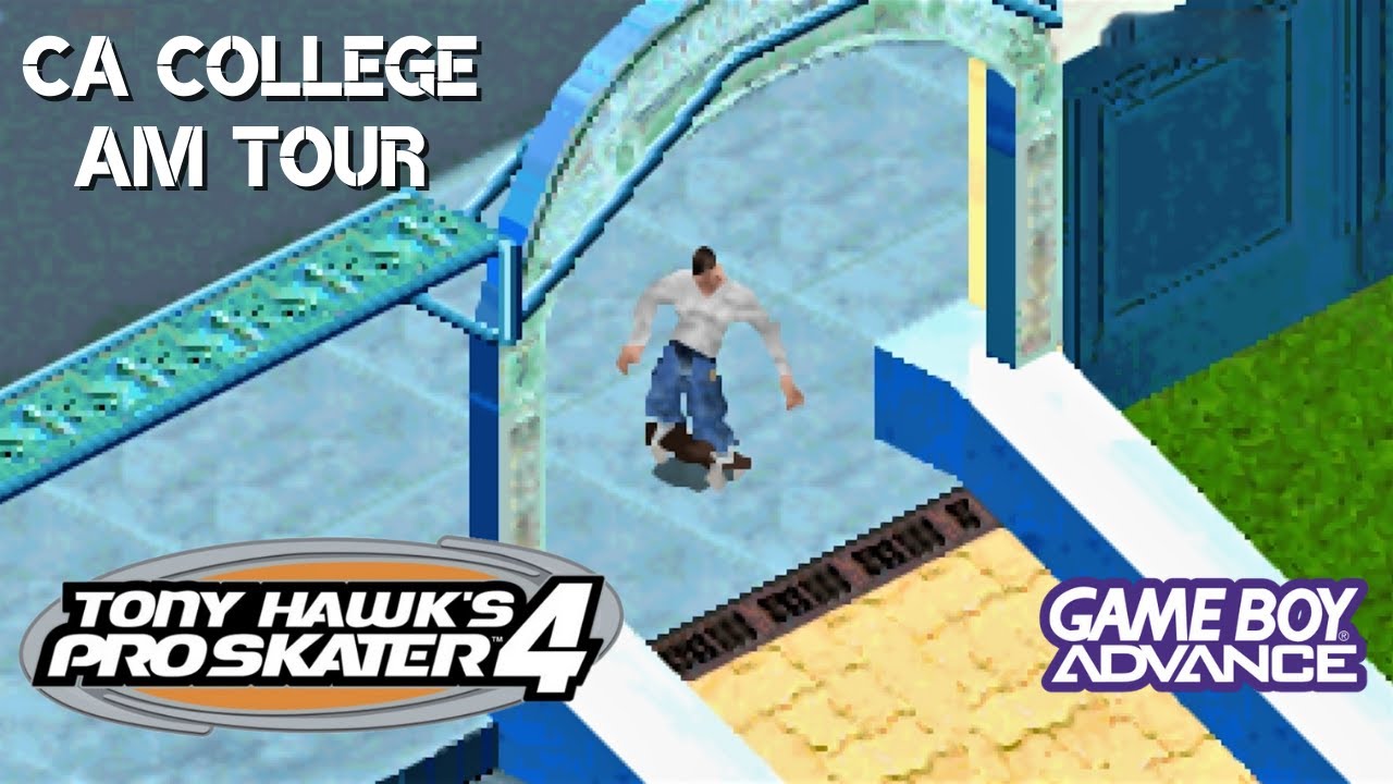 Tony Hawk's Pro Skater 4 (GBA): CA College Amateur Tour - All Goals and Collectibles