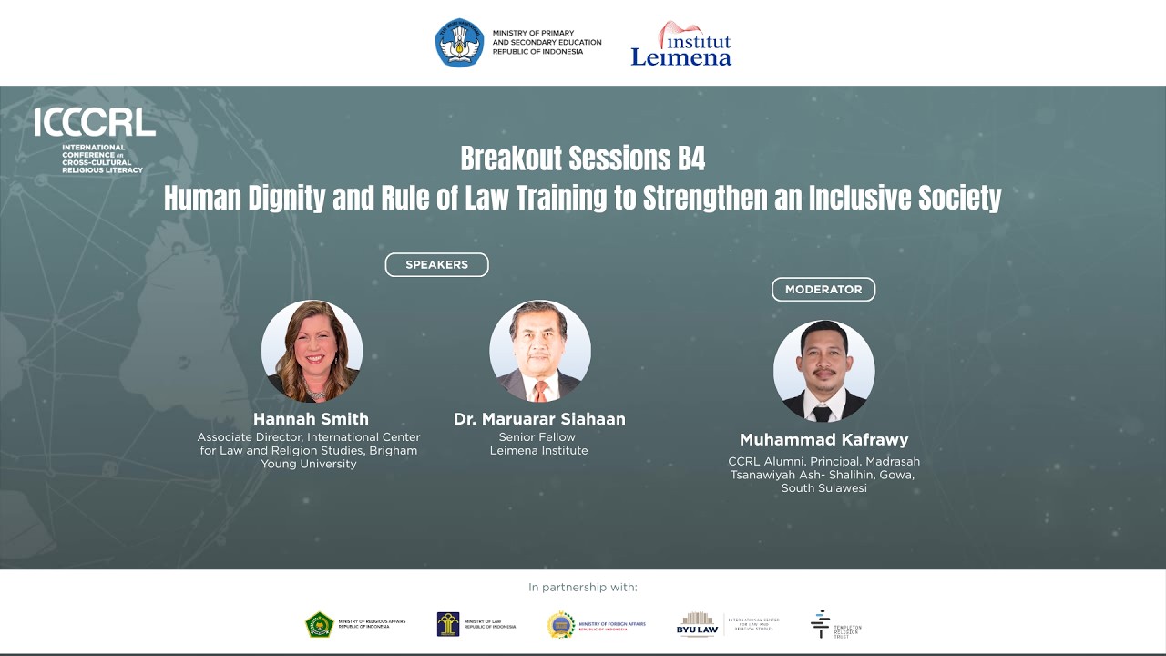 Human Dignity and Rule of Law Training to Strengthen an Inclusive Society