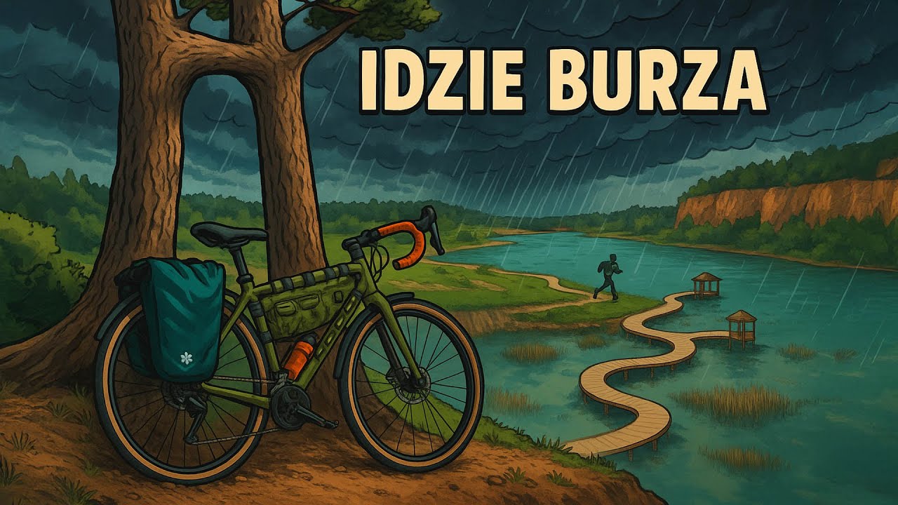 Ucieczka przed burzą na Malediwach - tych polskich. Po drodze Uroczysko Buczyna oraz zrośnięte sosny