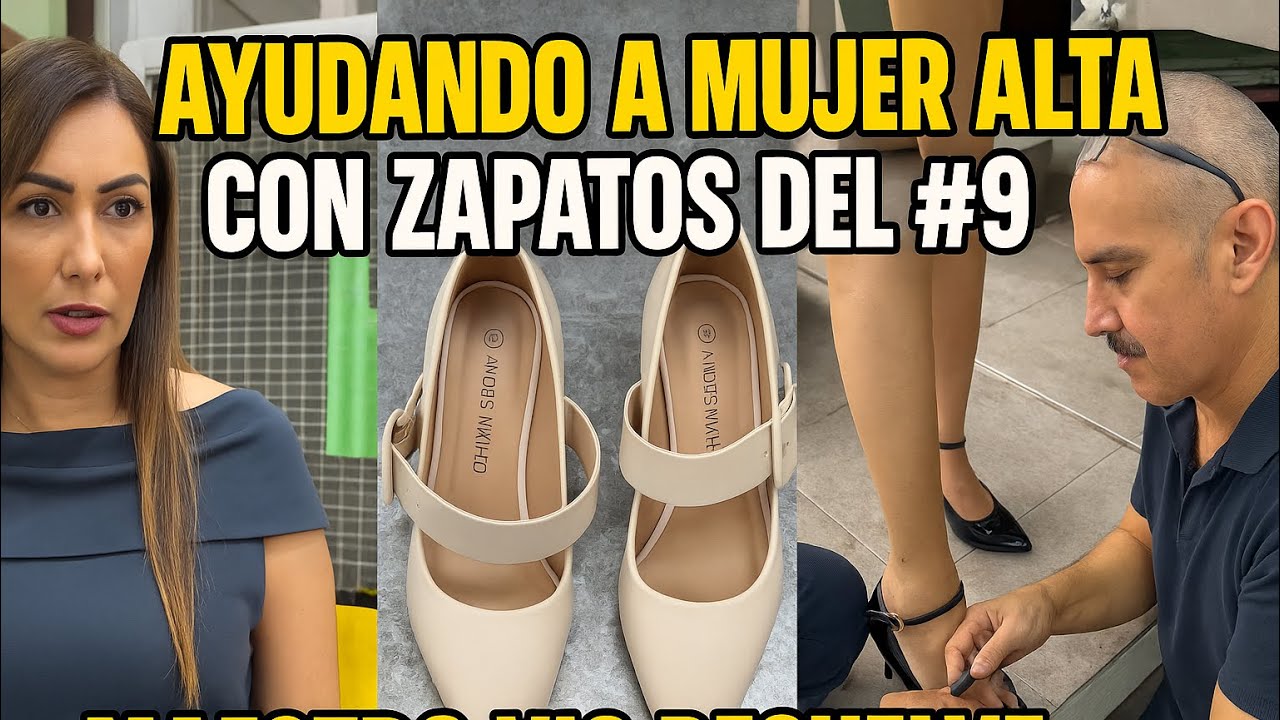 UN RETO PARA EL COMETA!☄️Una clienta de talla grande nos visita para ayudarle con sus tacones👠 💁🏼‍♀️