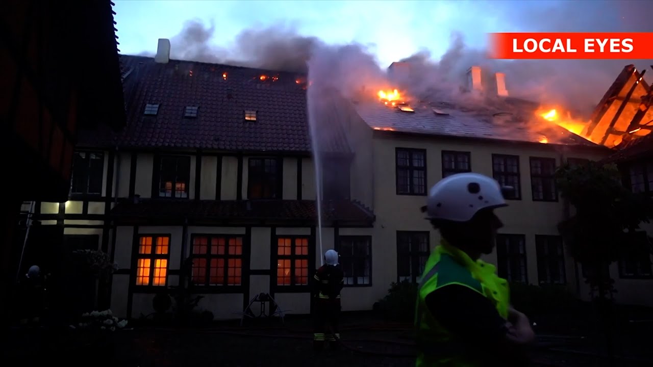 Lynet slog ned: Anders reddet ud af br&aelig;ndende hus i Faaborg