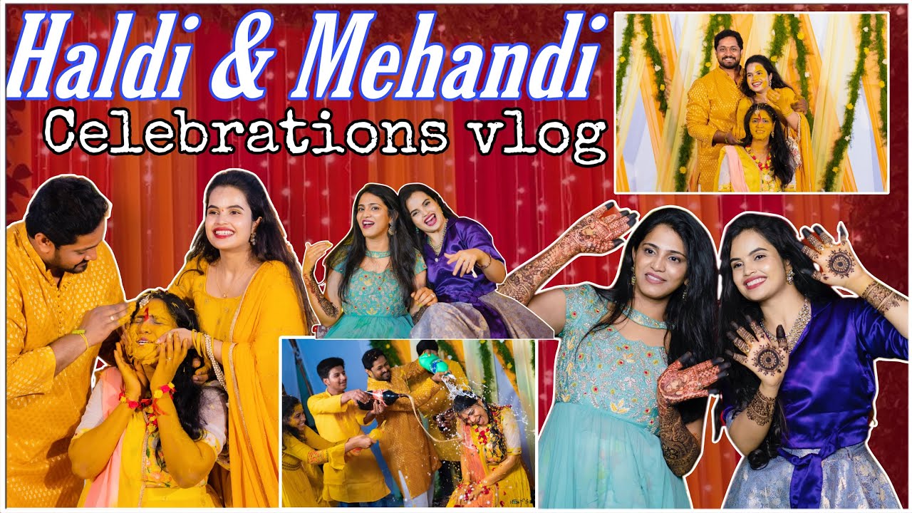 Haldi & Mehendi Celebrations Vlog | Wedding Time || Divya Vlogs