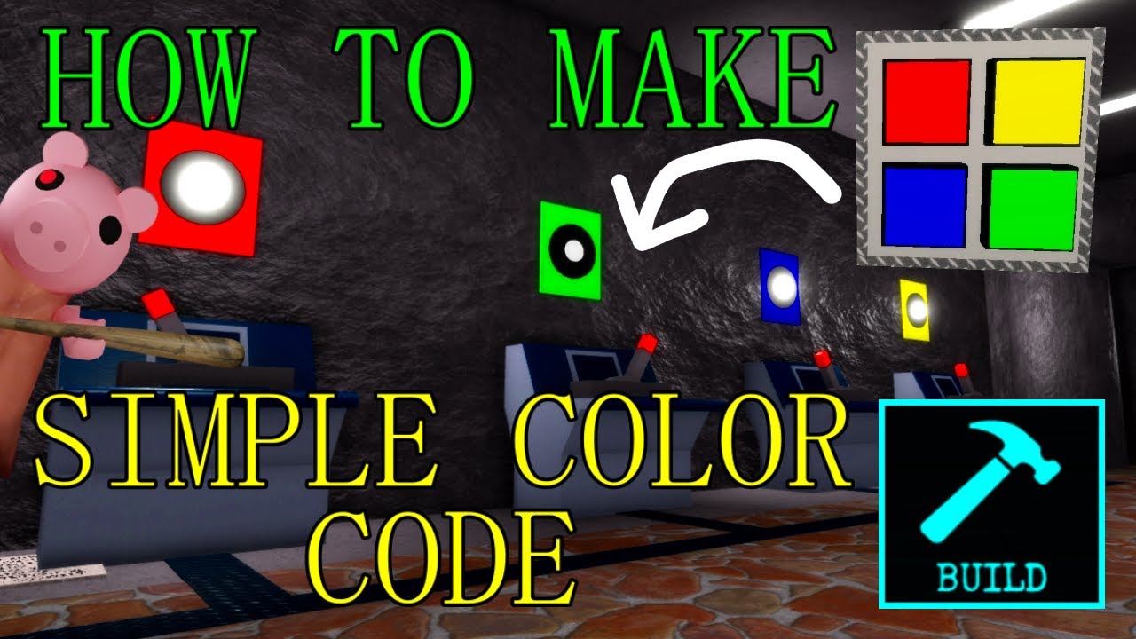 How to Make EASY Color Code in Piggy Build Mode...