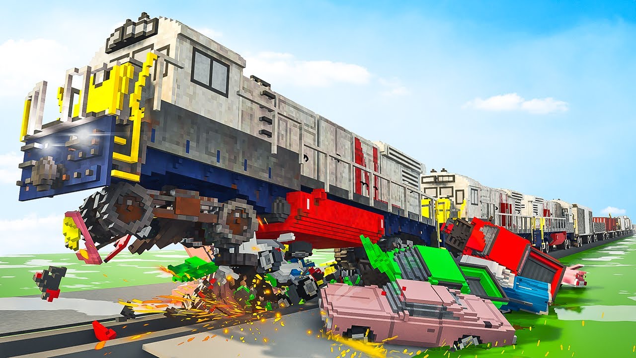 Train vs Dynamic Cars | Teardown