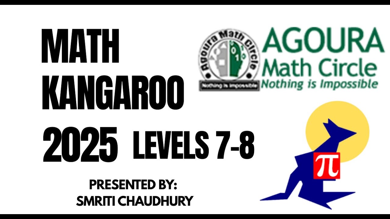 Math Kangaroo 2025, уровни 7–8, представлено Смрити Чаудхури