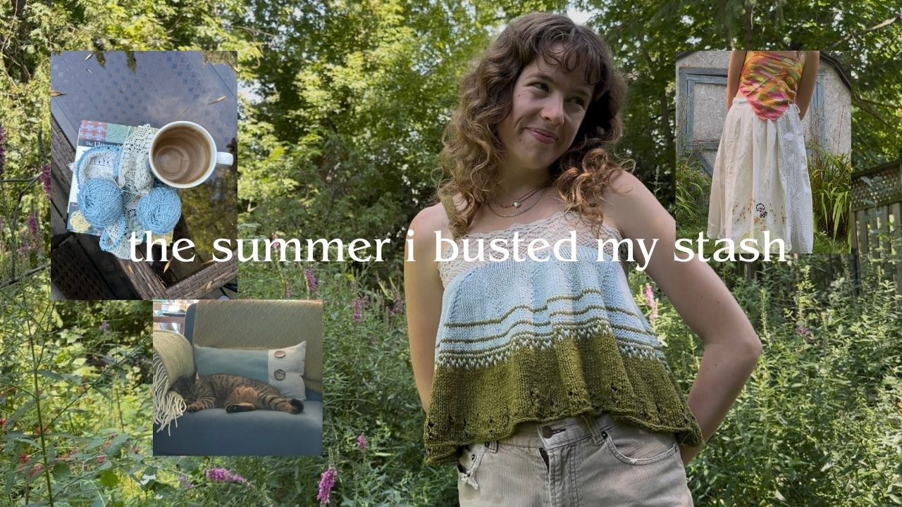 summer stash busting projects (knitting & sewing)