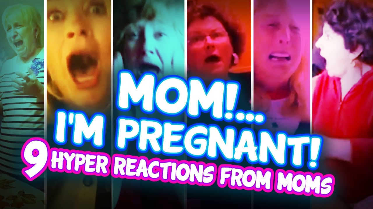 Hi Mom... I'm Pregnant | 9 Moms Hyper Reactions Compilation | Very Sweet!
