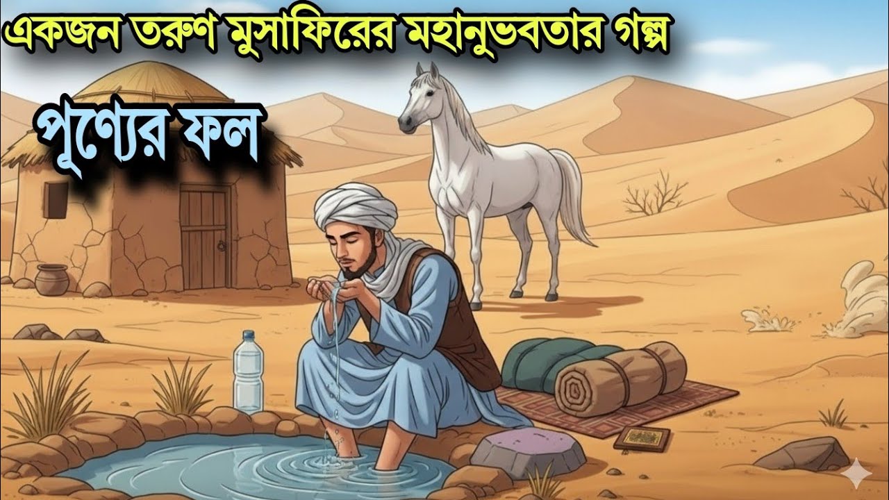 একজন তরুণ মুসাফিরের (ভ্রমণকারীর) মহানুভবতার গল্প || পূণ্যের ফল || একটি শিক্ষণীয় ইসলামিক ঘটনা