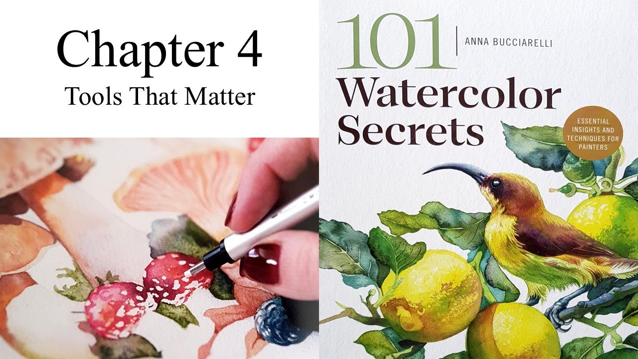 101 Watercolor Secrets by Anna Bucciarelli - Chapter 4:  Tools That Matter | Art Book Review