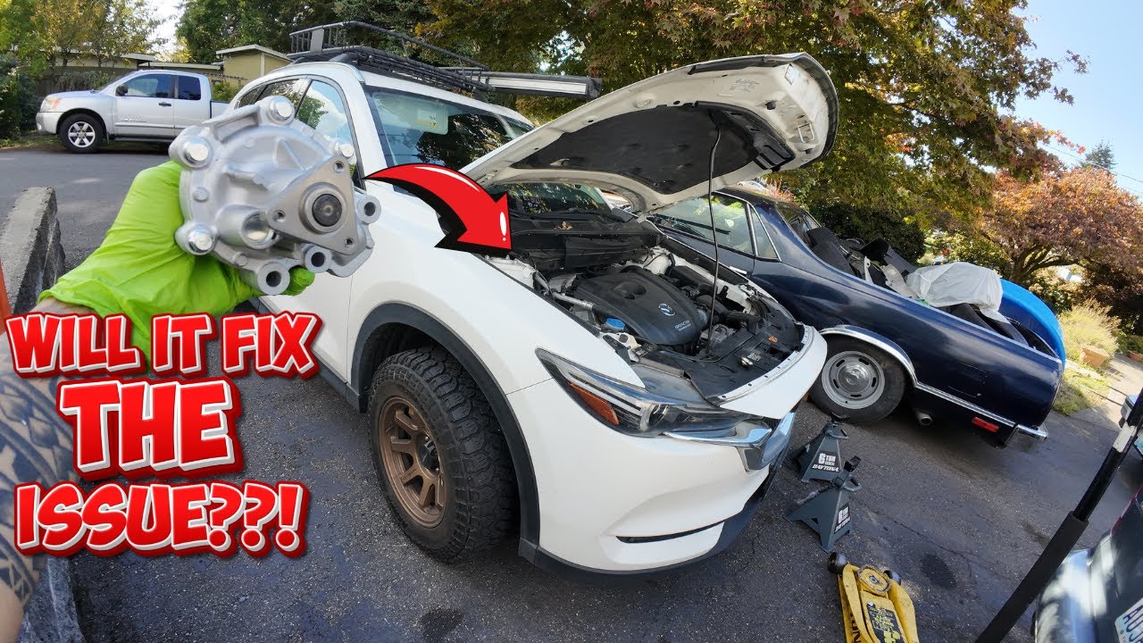 Swapping out the old water pump on the 2018 CX-5