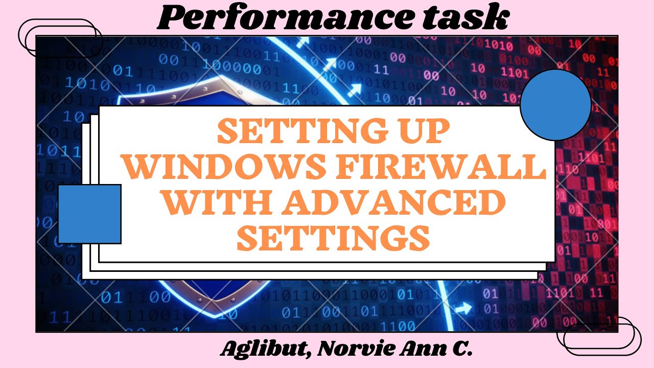 Setting Up Windows Firewall with Advanced Security || Aglibut || CSS-ICT 10