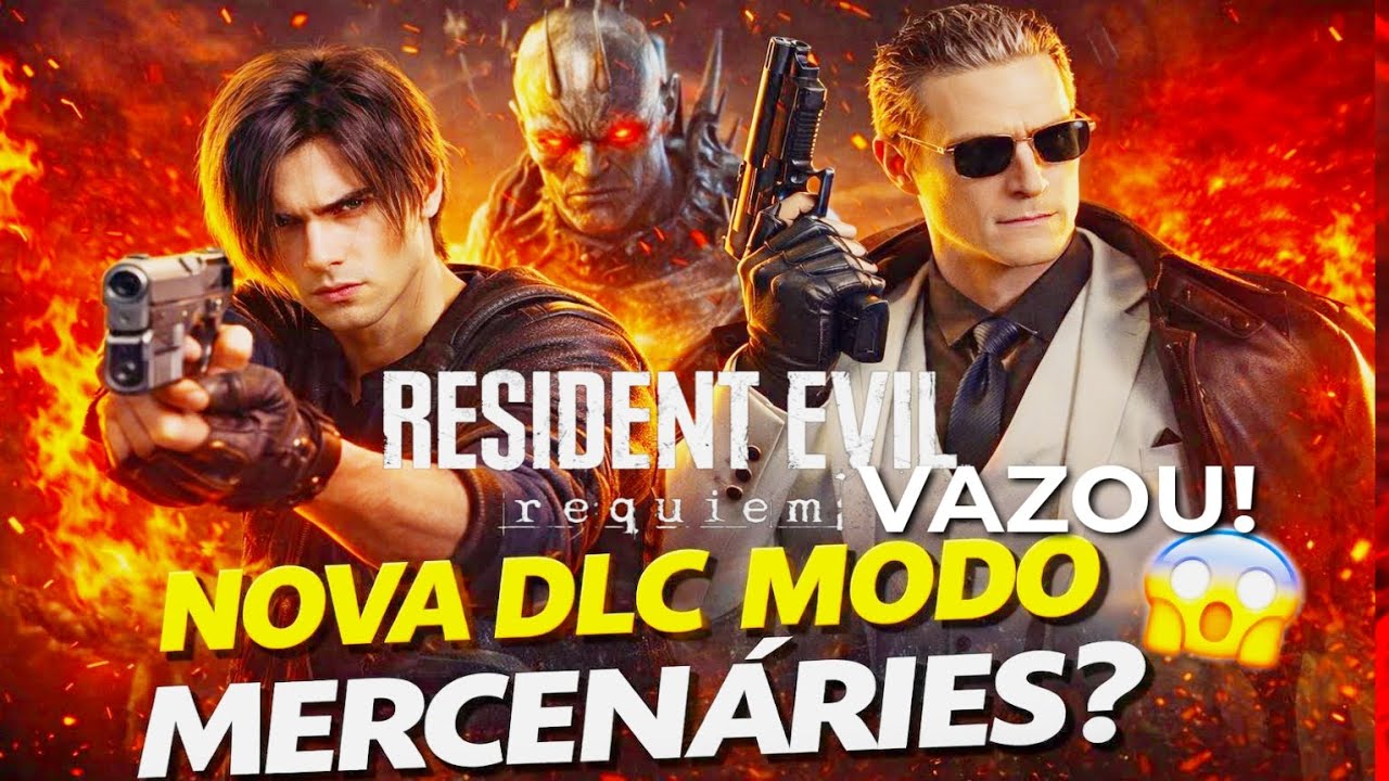 NOVA DLC de MODO MERCEN&Aacute;RIES em Resident Evil Requiem 9 ?! 😱 Leon e Zeno Jog&aacute;veis?!