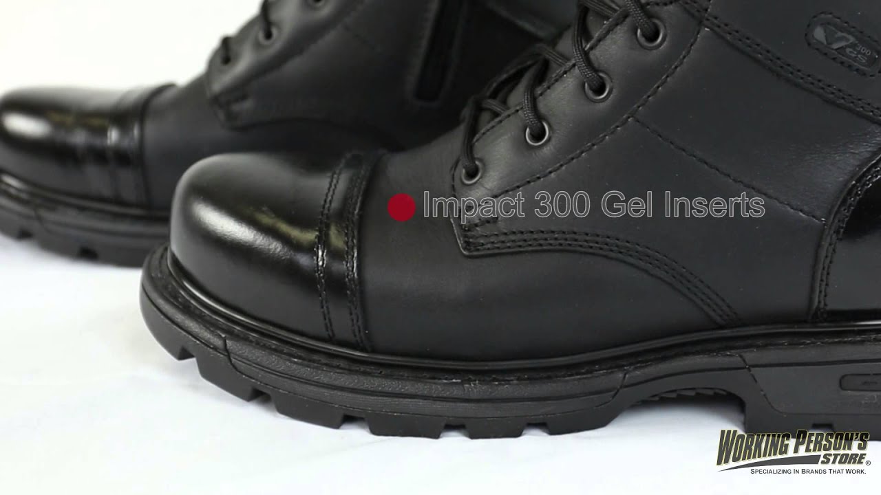 Thorogood Boots: Men's 834 6888 Black 8 Inch Uniform SIde Zip Jump Rubber Boots