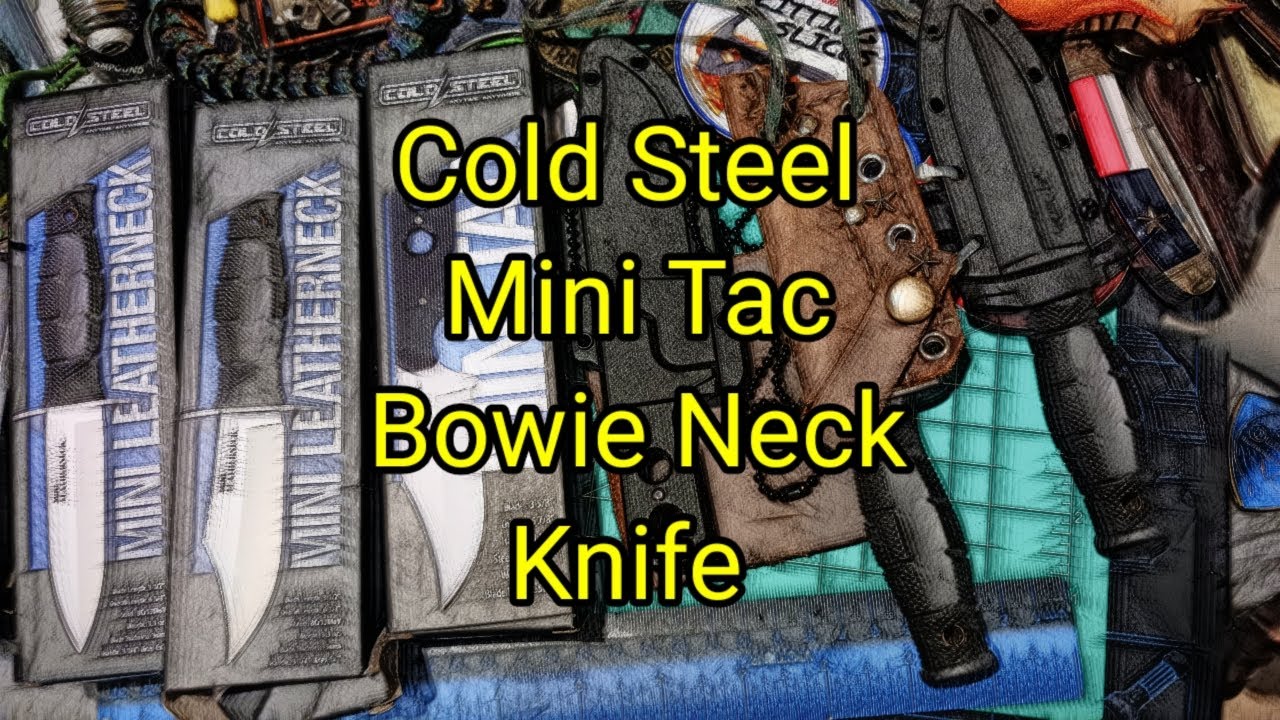 (1385) Нож Cold Steel Mini Tac Bowie Neck 🔪