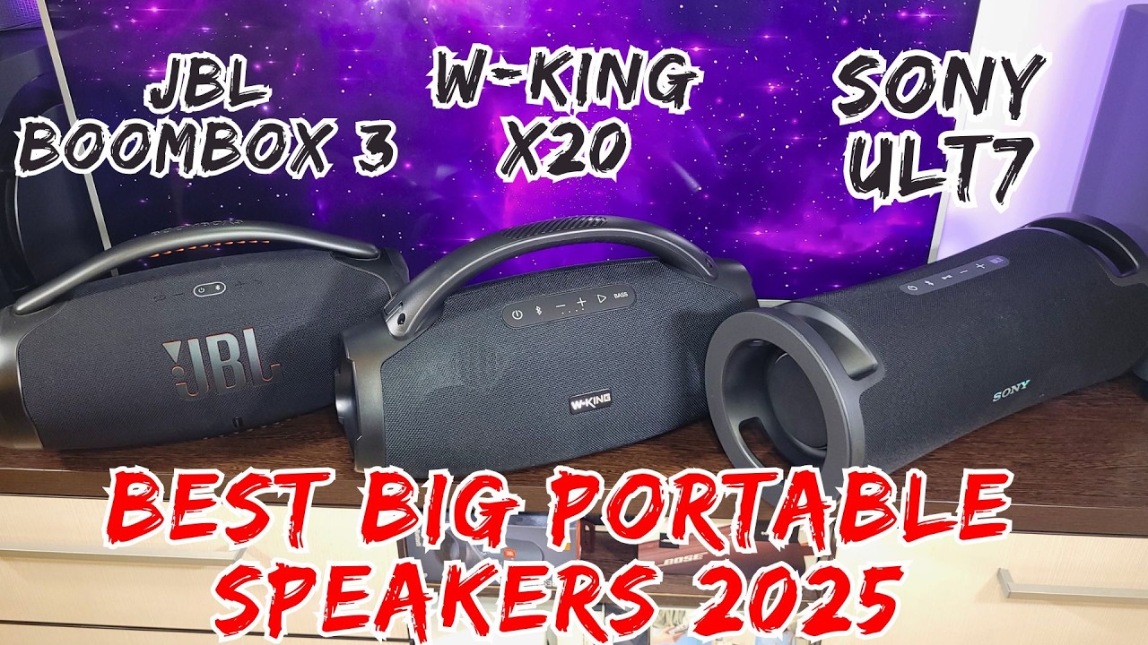 The #1 BIG Portable Speaker for 2025 JBL Boombox 3 VS Sony ULT7 VS W-king X20