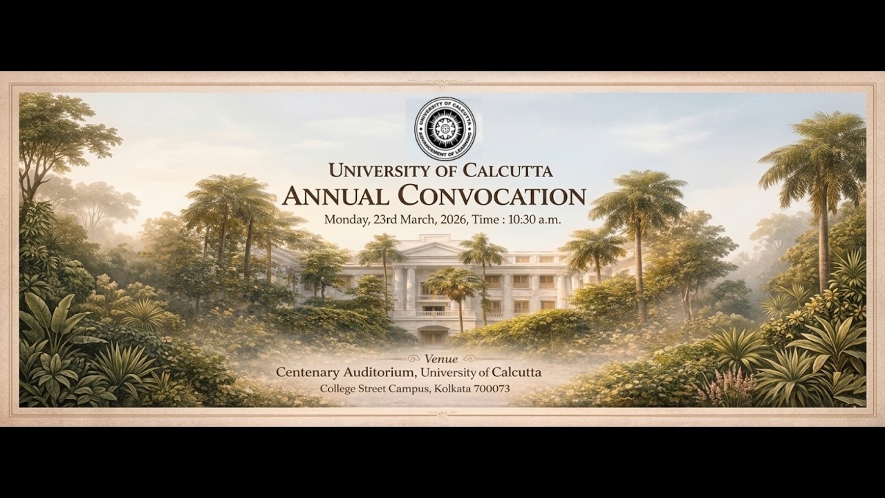 Convocation of University of Calcutta, March 2026