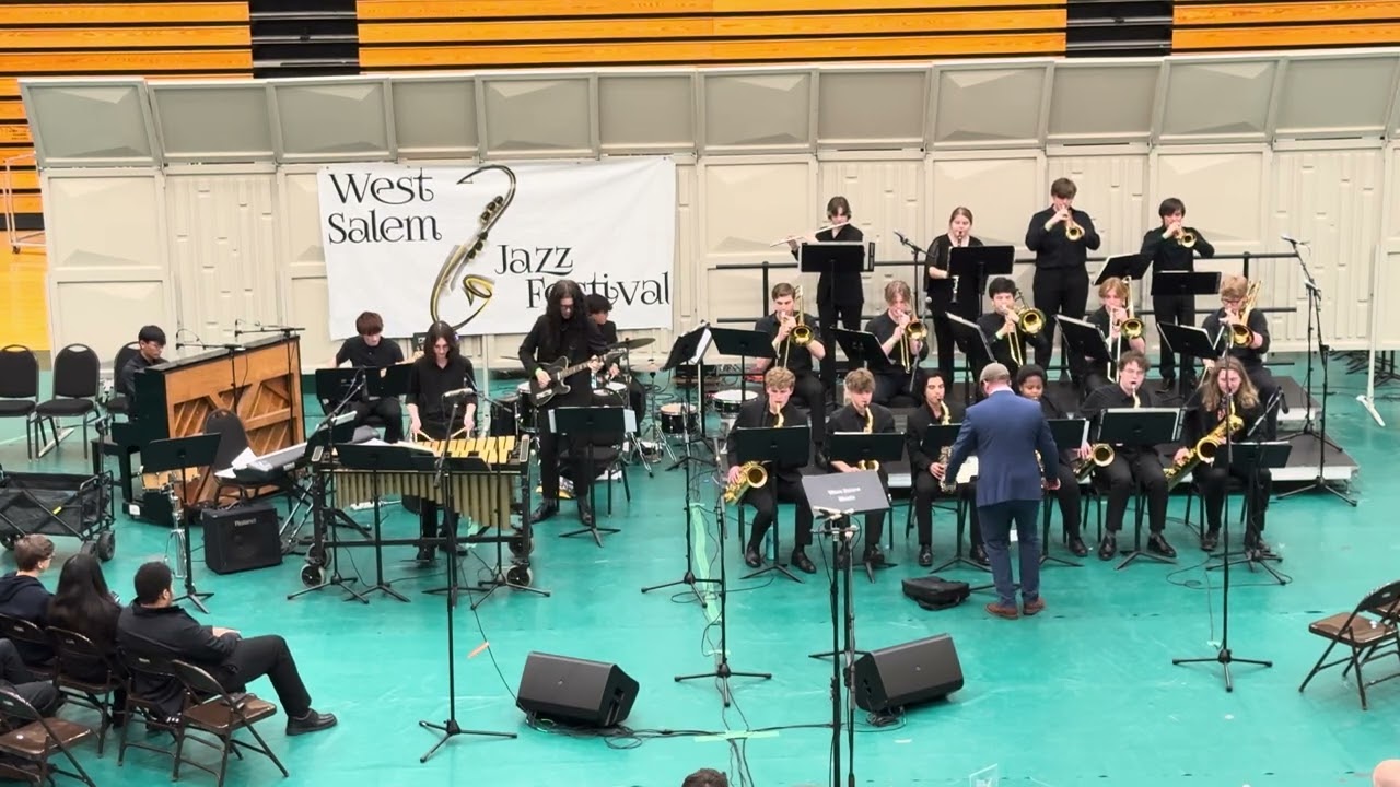“Back in Blue Orleans” Skyview HS silver jazz ensemble at West Salem HS Jazz fest 
