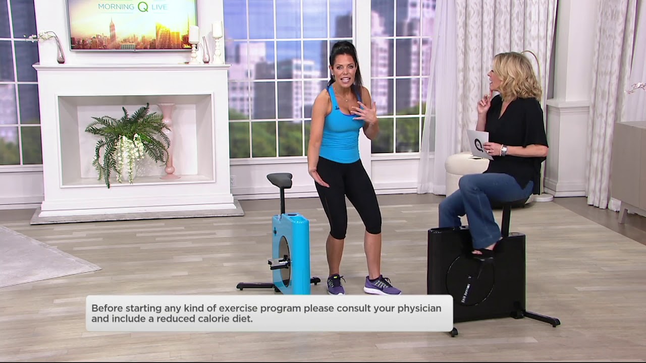 Square Bike Space-Saving Stationary Bike with (8) Tension Levels on QVC