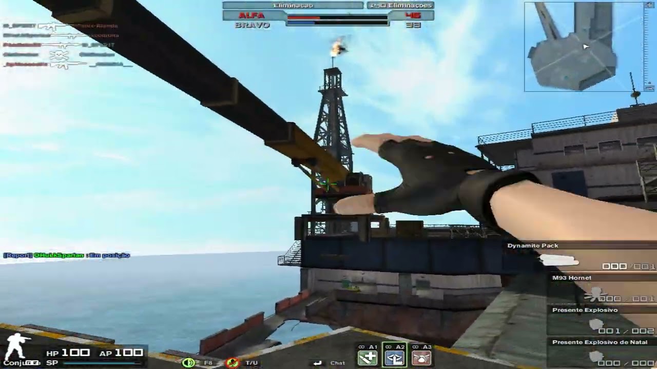 combat arms oil rig