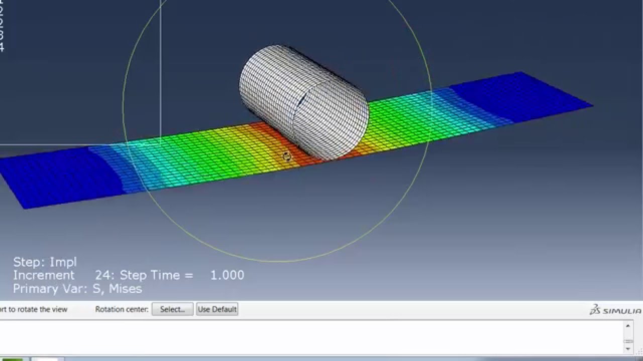 Abaqus/CAE-Composite shell through thickness Bending stress plot Tutorial (3-point bend Abaqus std)