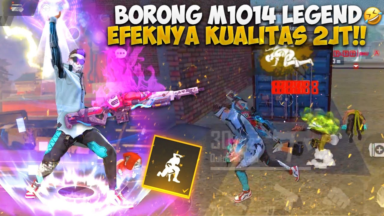 BORONG SKIN M1014 TERBARU🤣 GILA EFEKNYA KUALITAS 2JT!! PAS DICOBA TERNYATA??