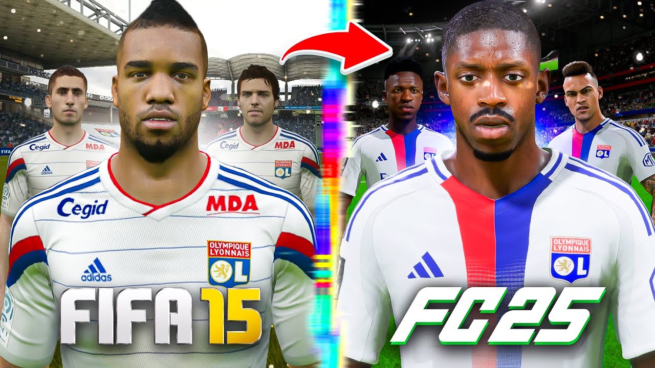 I Rebuild Lyon From FIFA 15 to FC 25!