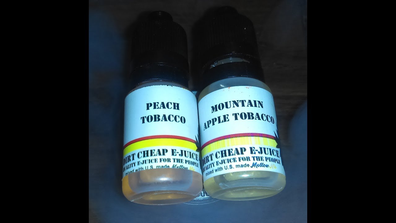 Dirt Cheap Ejuice: Summer Of Tobacco Vapes - Peach Tobacco & Apple Mountain Tobacco