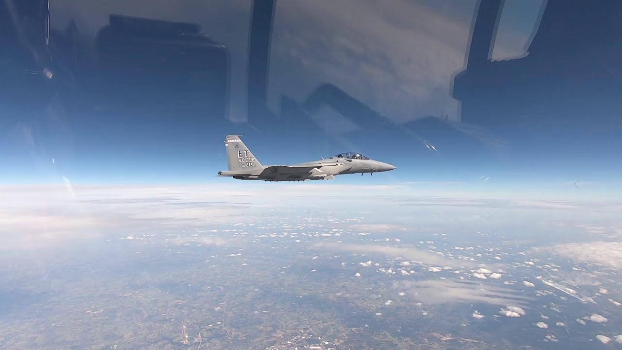 Air Force's First F-15EX Travels en Route to Eglin AFB (2021)
