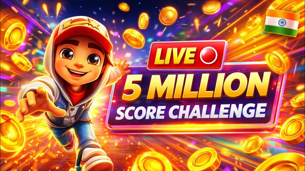🔴 LIVE Subway Surfers | 5 MILLION SCORE CHALLENGE #shorts #liveshortfeed #live