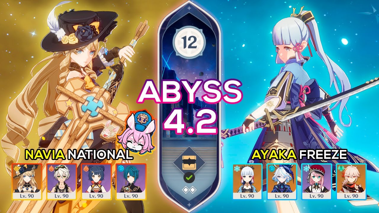C0 Navia National & C0 Ayaka Freeze - Spiral Abyss 4.2/4.3 - Genshin Impact