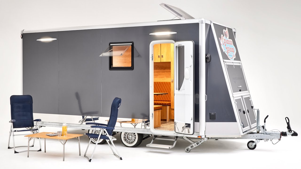 Caravan & Garage - Wohnanhänger mit Garage: Der perfekte Begleiter für Sport & Camping!