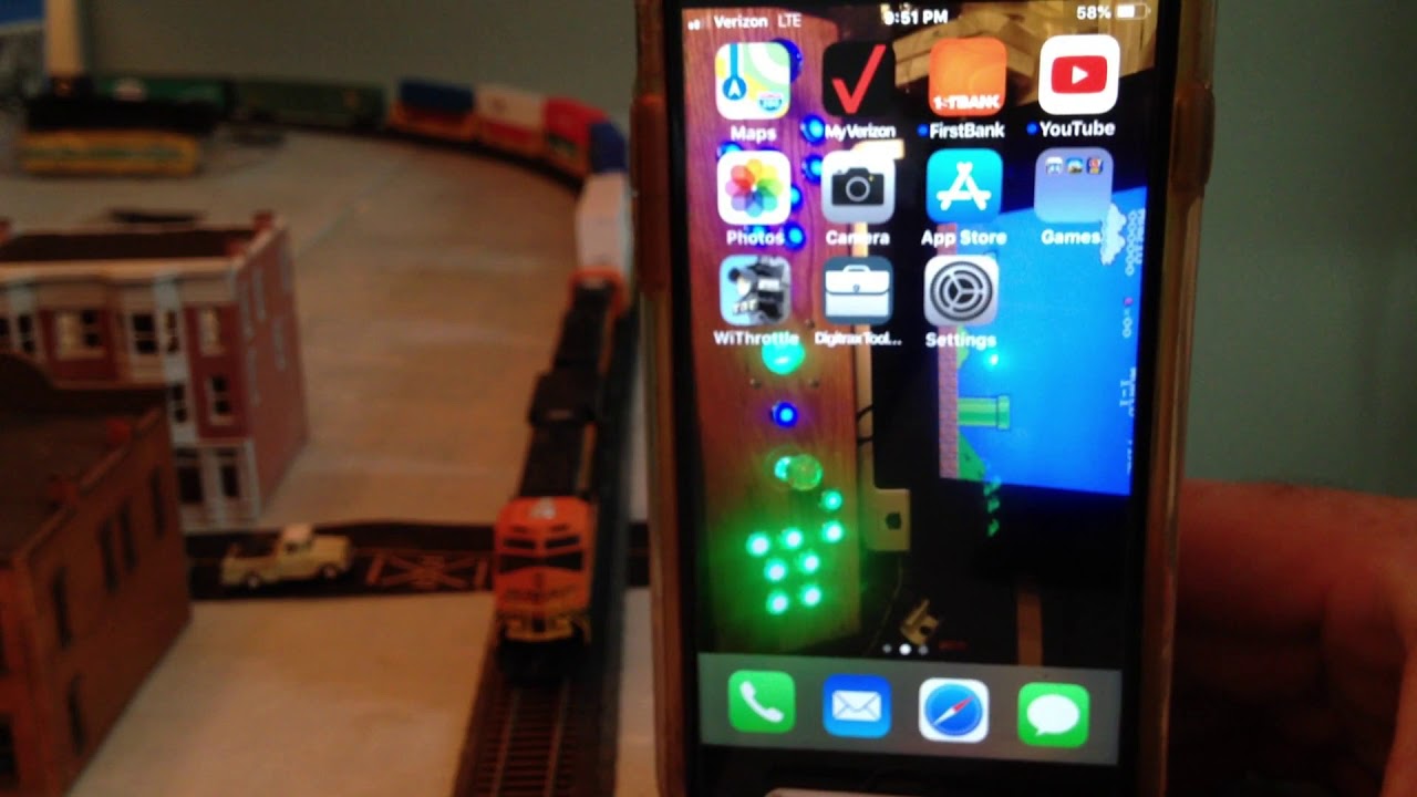 Running a Model railroad with a cell phone