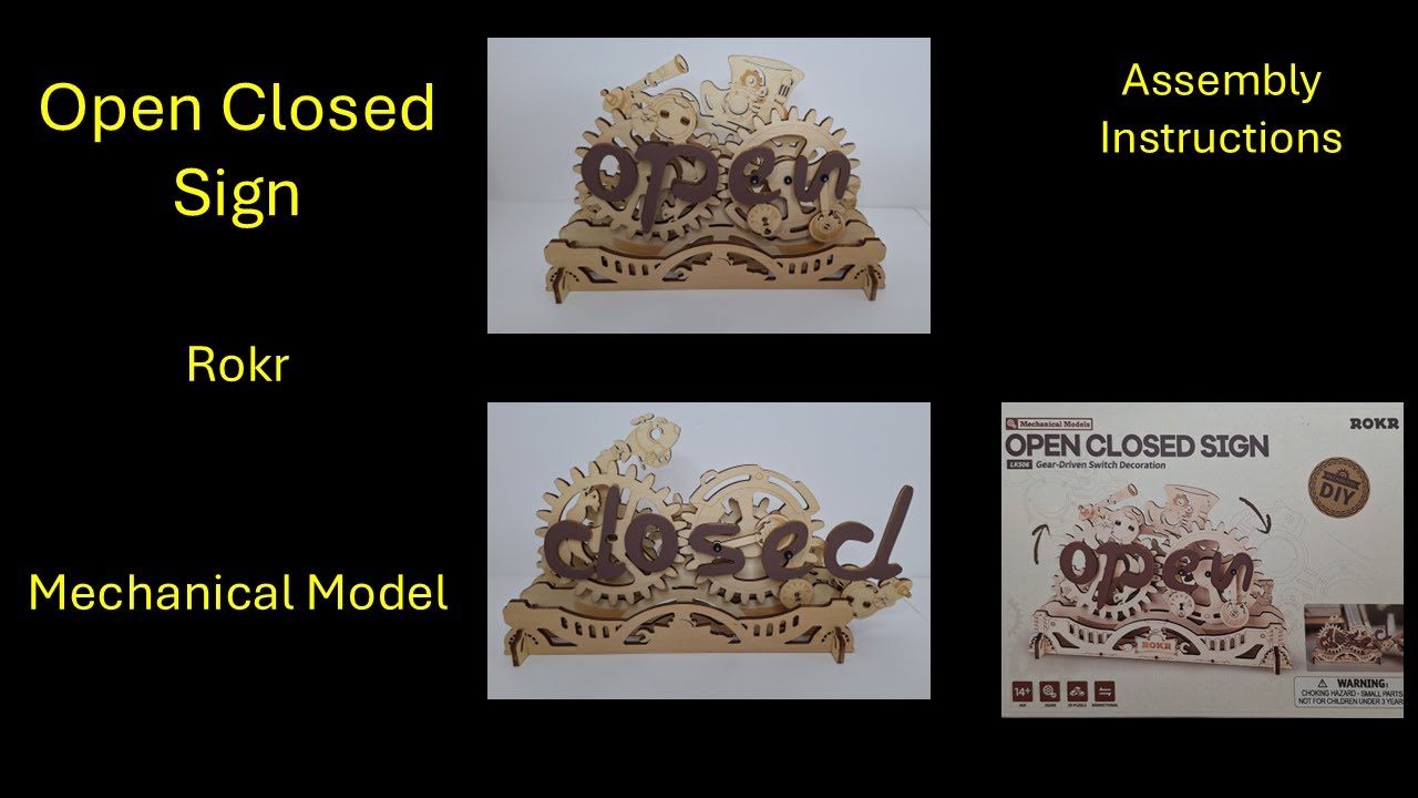 Mechanical Model - Open Closed Sign from Rokr, LK506