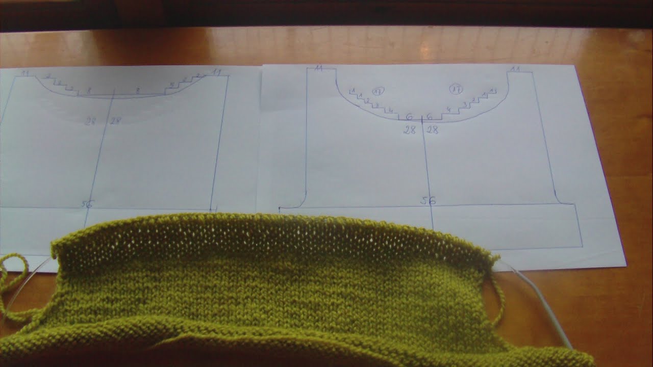 Robotki na drutach-ZAMYKANIE OCZEK PRZY  WYKROJU DEKOLTU.