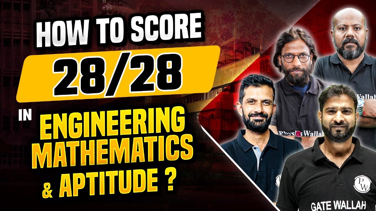 How To Score 28/28 In Engineering Mathematics And Aptitude ? | GATE 2024