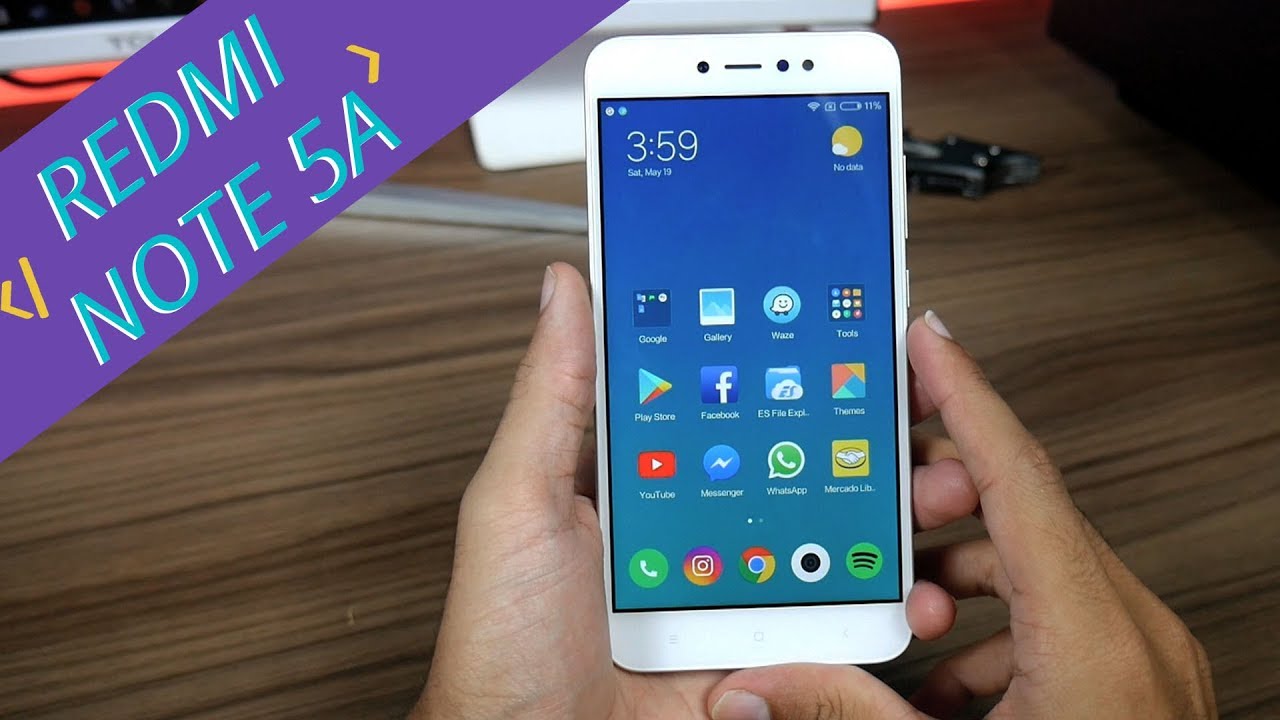 UM XIAOMI BOM E BARATO! Redmi Note 5A - Unboxing