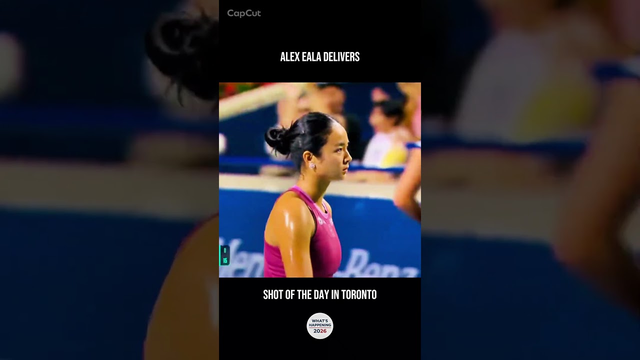 Решающий удар Алекс Эалы в матче против Кэти Макнейли #alexeala #nationalbankopen