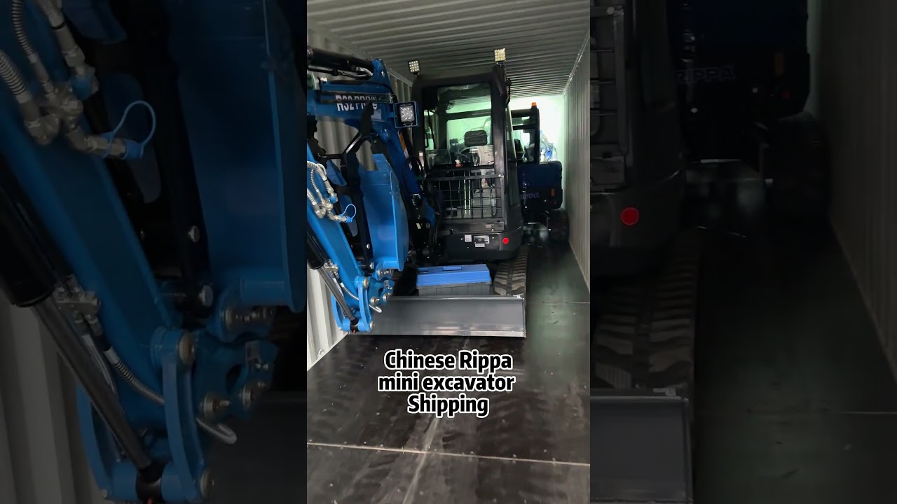 Rippa Mini Excavator Delivery Site in China