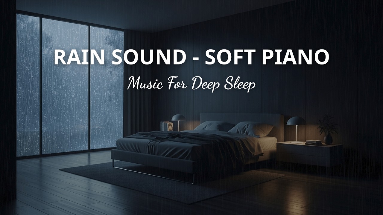 🌧️ Soft Rain & Gentle Piano | Cozy Night Ambience for Deep Sleep and Calm Mind