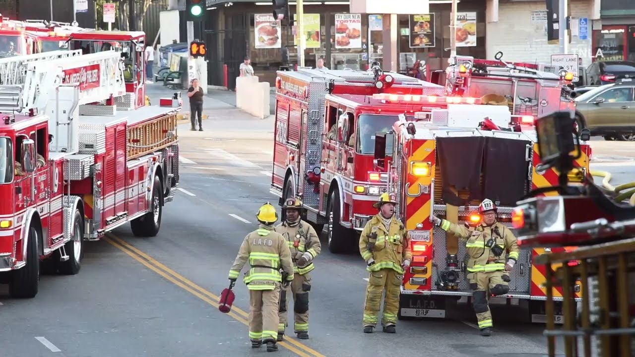LAFD Greater Alarm Structure Fire in Filipinotown, Los Angeles